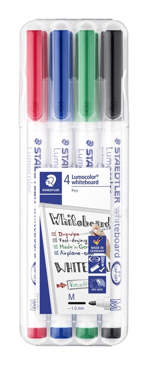 Staedtler WB-marker Lumocolor rond 1mm assortiment (4)